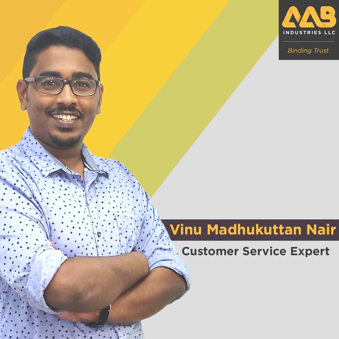 Vinu Madhukuttan Nair Customer Service Expert, AAB Industries