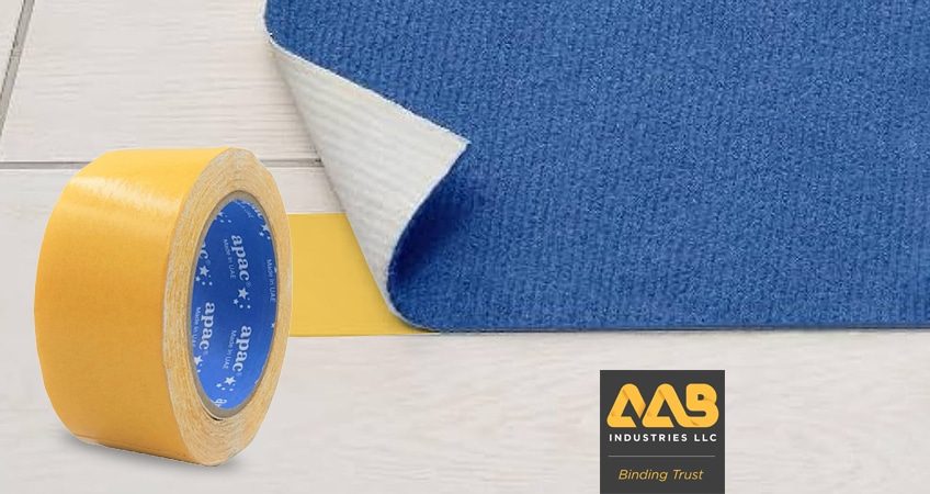 Install carpets using APAC Carpet Tape from AAB Dubai