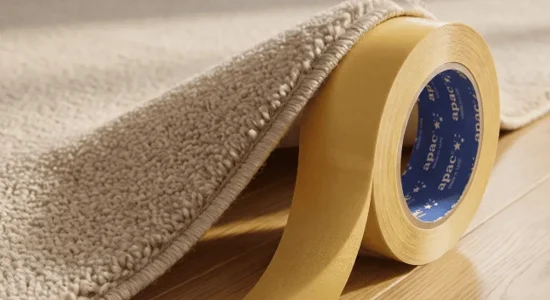 How to Install Carpets & Rugs Using Doube Sided Carpet Tape.